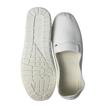 Hot Sale White Protection Comfortable Cleanroom ESD Safety Canvas Shoes